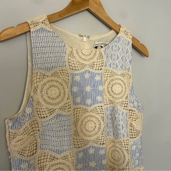 English Factory Crochet Patchwork Sleeveless Midi Dress - Picture 5 of 6